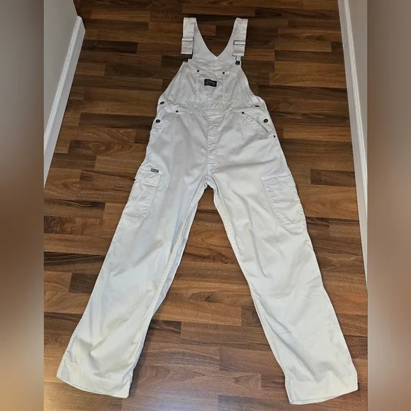 SOLD ! - Vintage 90s IKEDA Cotton Utility Overalls - M - Picture 3 of 15